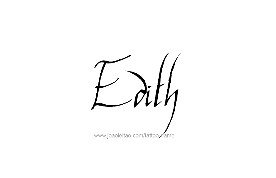 Tattoo Design Name Edith   