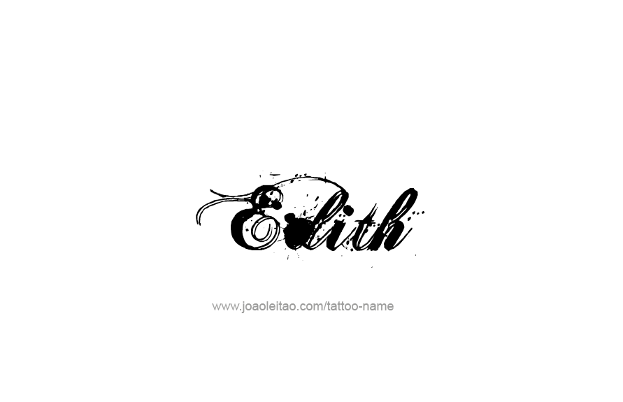 Tattoo Design Name Edith   