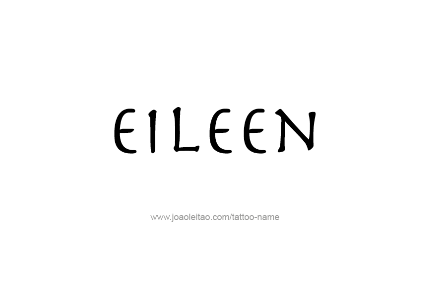 Tattoo Design Name Eileen   