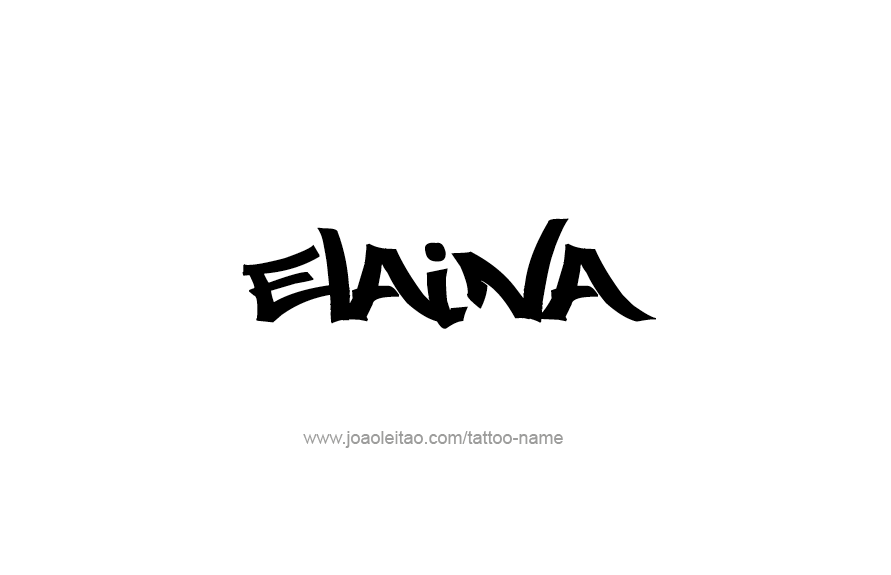 Tattoo Design Name Elaina   