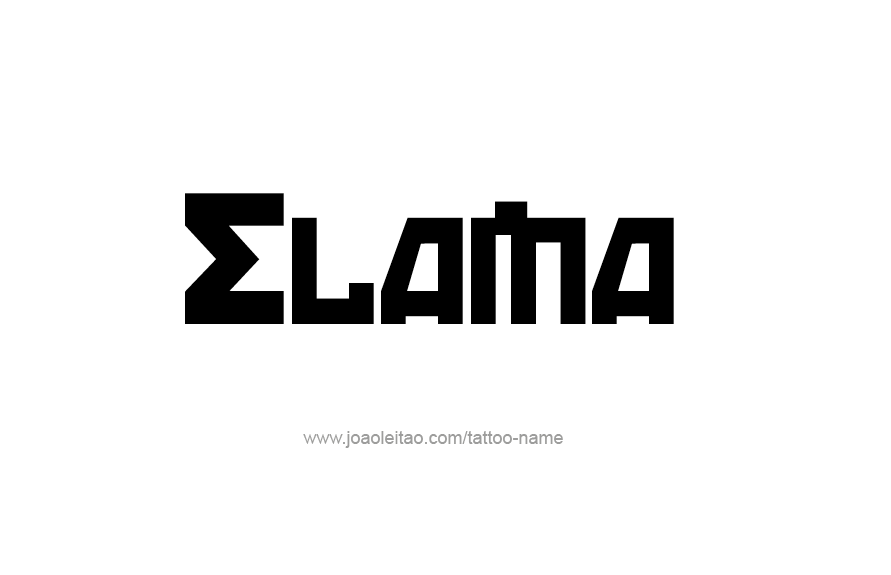 Tattoo Design Name Elaina   