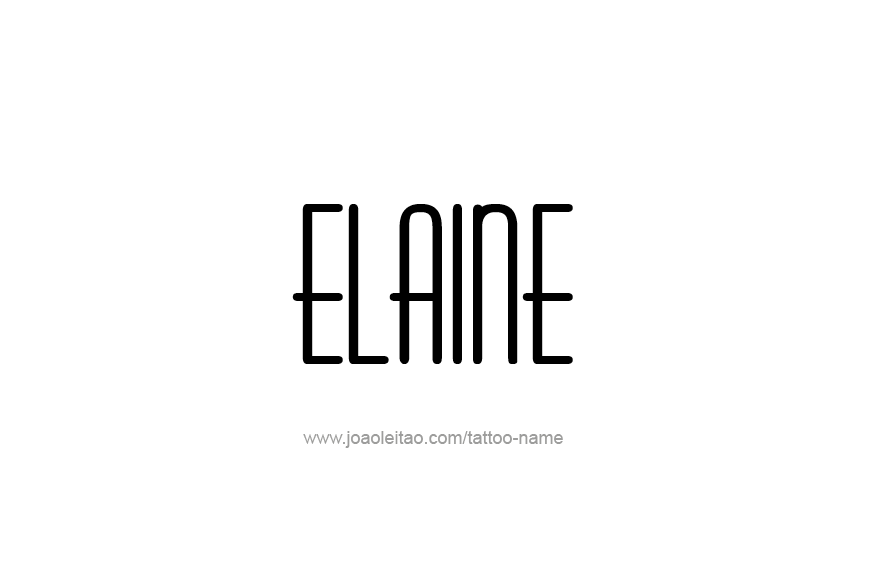 Tattoo Design Name Elaine   