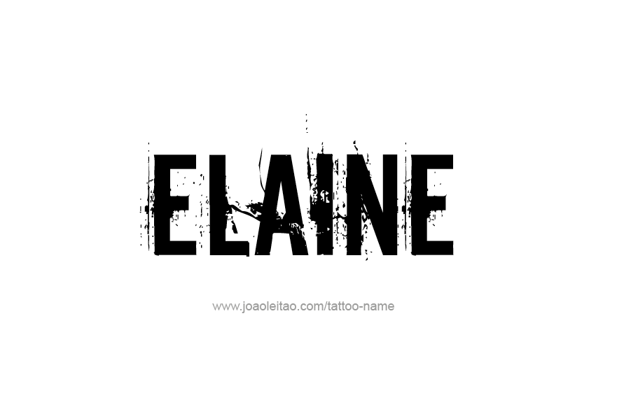 Tattoo Design Name Elaine   