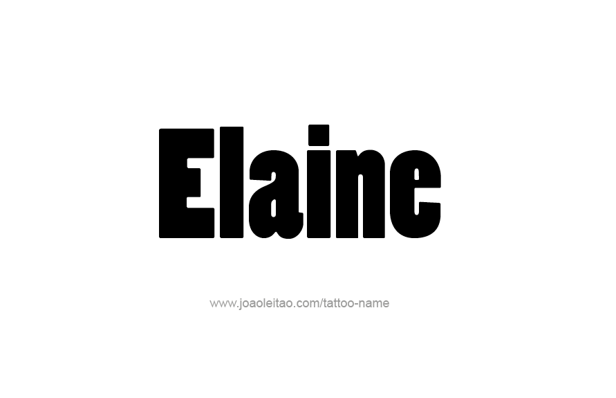 Tattoo Design Name Elaine   