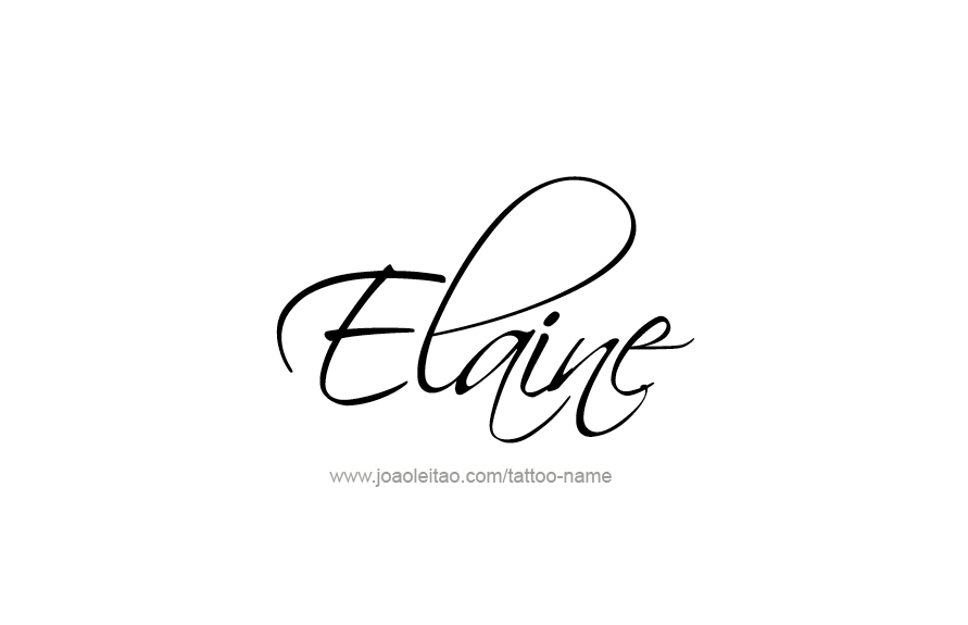 Tattoo Design Name Elaine   