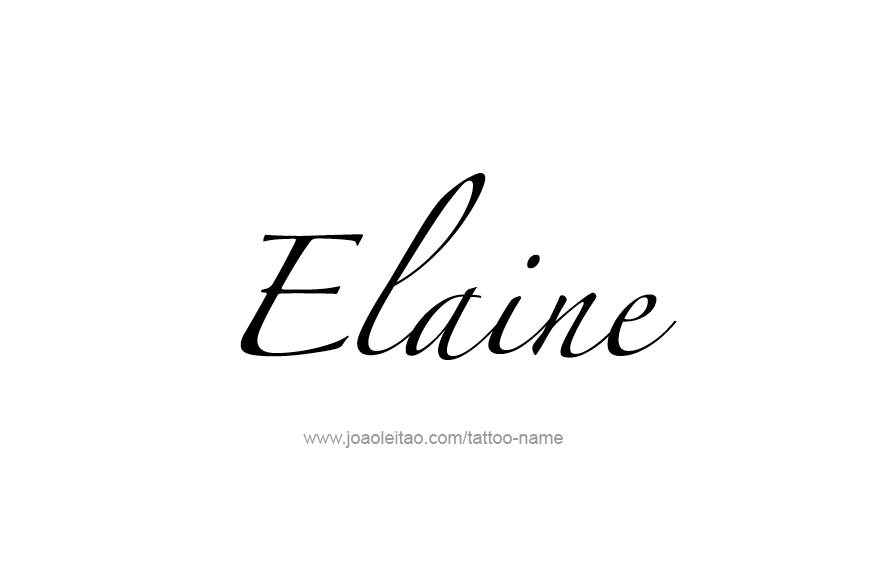 Tattoo Design Name Elaine   