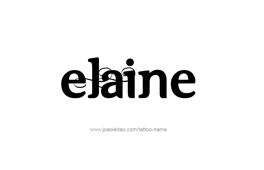 Tattoo Design Name Elaine   