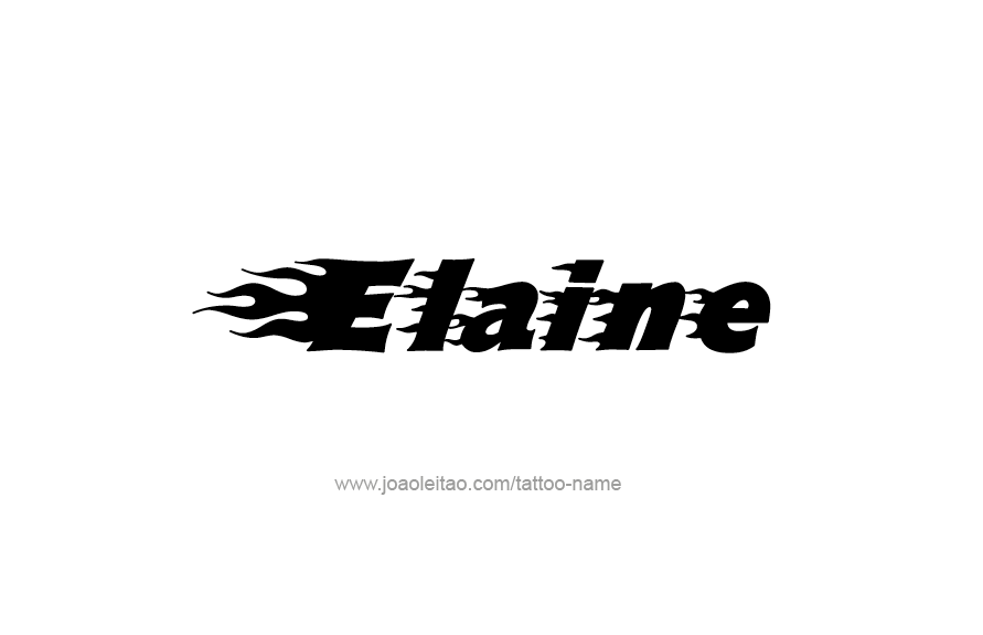 Tattoo Design Name Elaine   