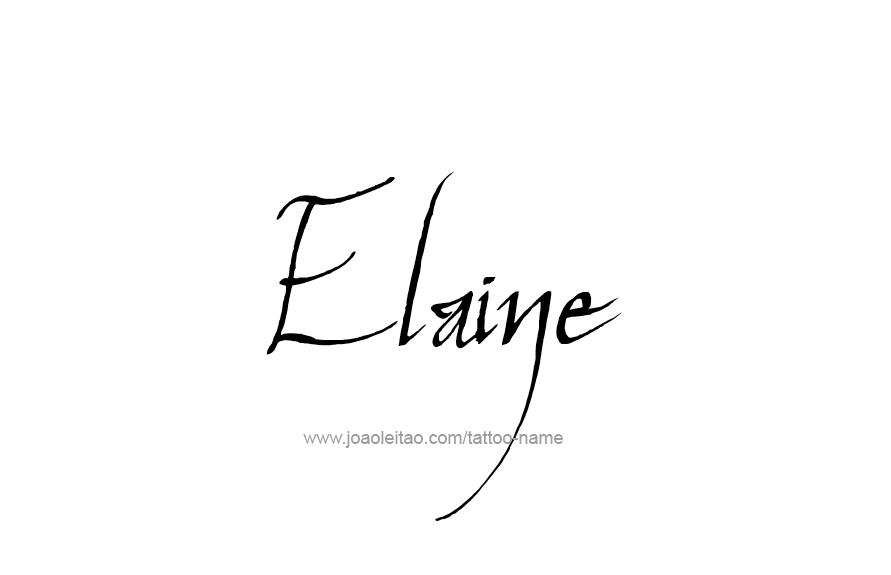 Tattoo Design Name Elaine   