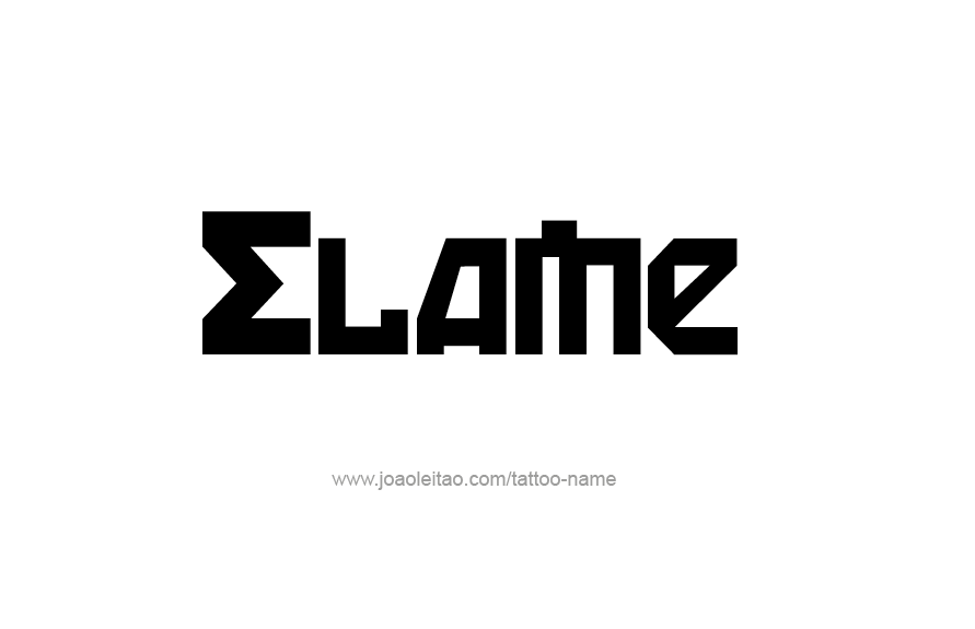 Tattoo Design Name Elaine   