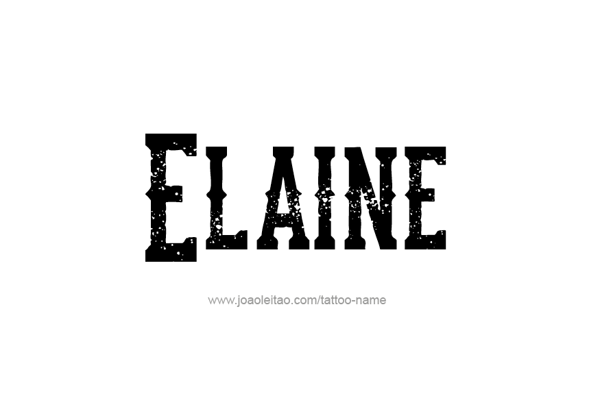 Tattoo Design Name Elaine   