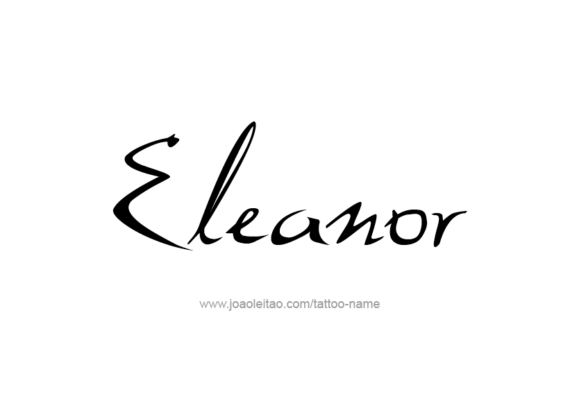 Tattoo Design Name Eleanor   