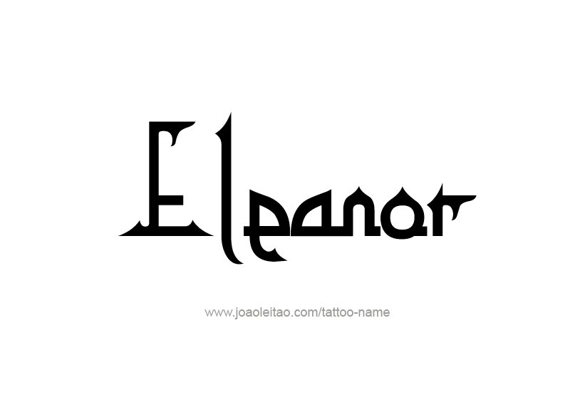 Tattoo Design Name Eleanor   