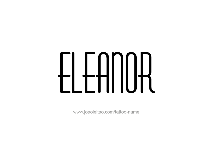 Tattoo Design Name Eleanor   