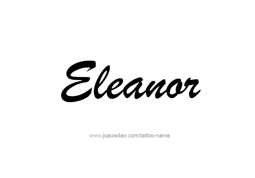 Tattoo Design Name Eleanor   