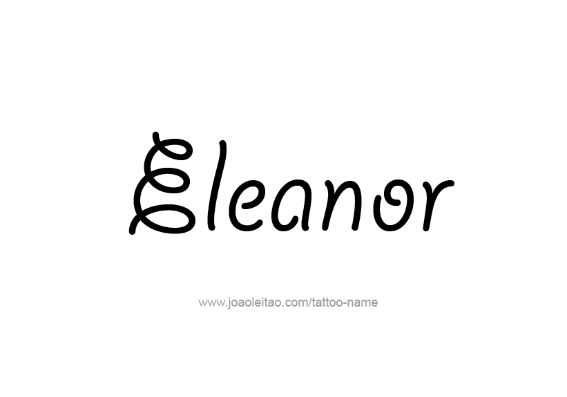 Tattoo Design Name Eleanor   