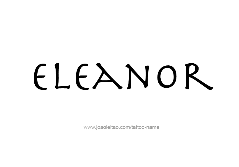 Tattoo Design Name Eleanor   