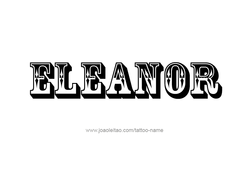 Tattoo Design Name Eleanor   