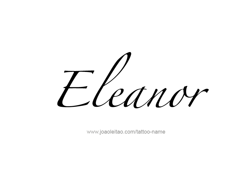 Tattoo Design Name Eleanor   