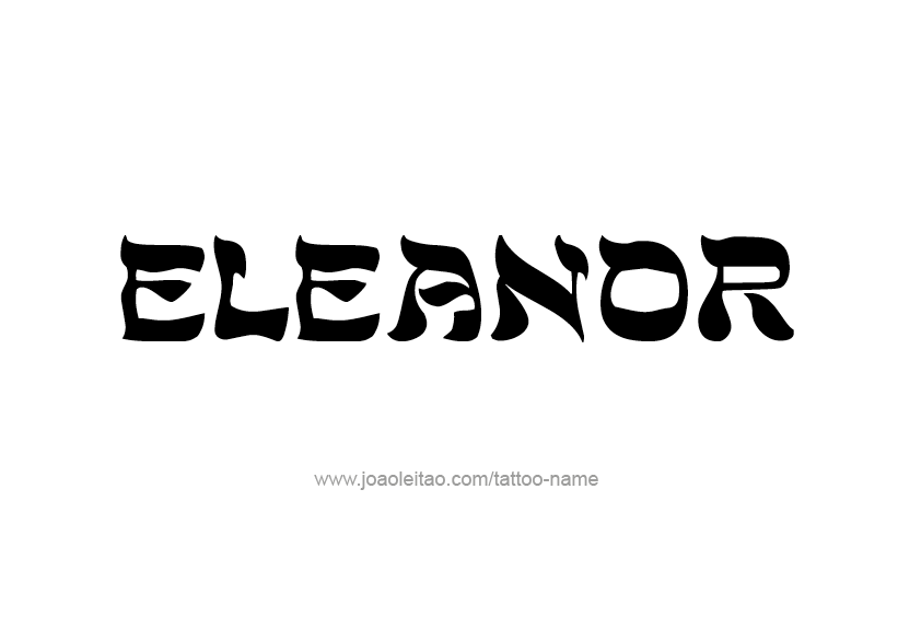 Tattoo Design Name Eleanor   