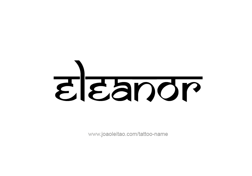 Tattoo Design Name Eleanor   