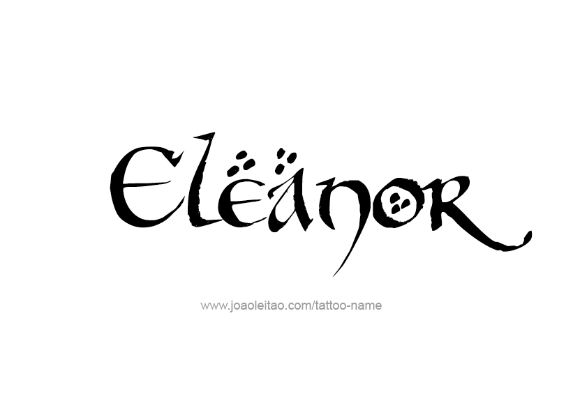 Tattoo Design Name Eleanor   