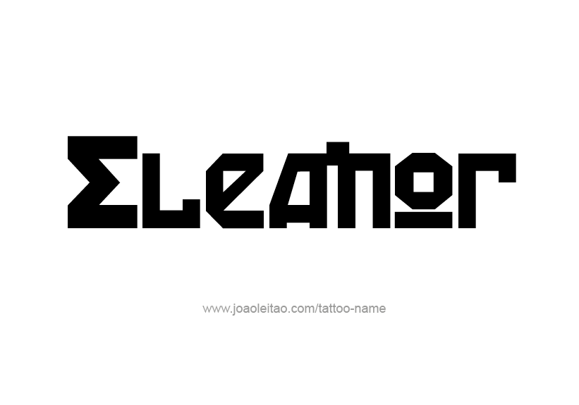 Tattoo Design Name Eleanor   