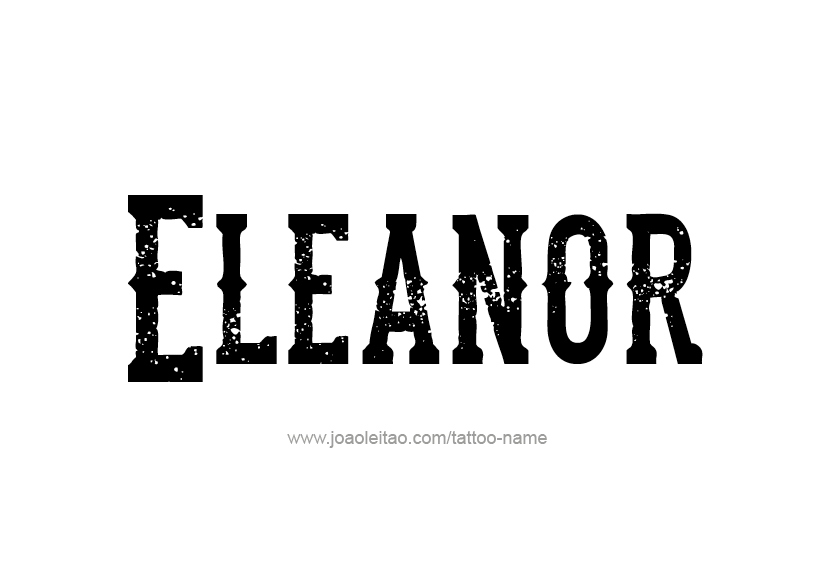 Tattoo Design Name Eleanor   