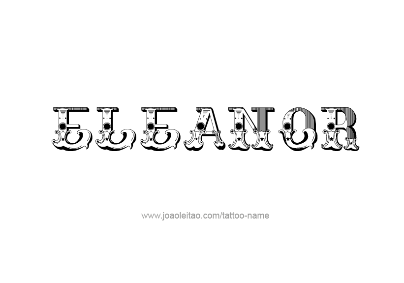 Tattoo Design Name Eleanor   