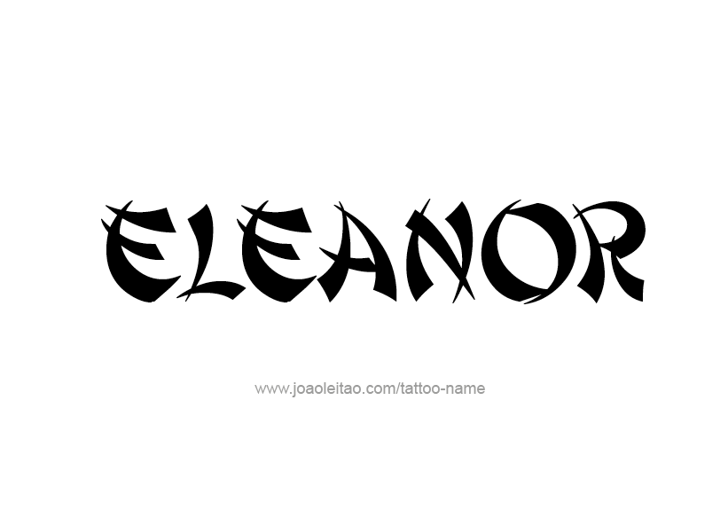 Tattoo Design Name Eleanor   