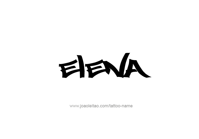 Tattoo Design Name Elena   