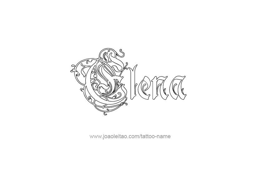 Tattoo Design Name Elena   