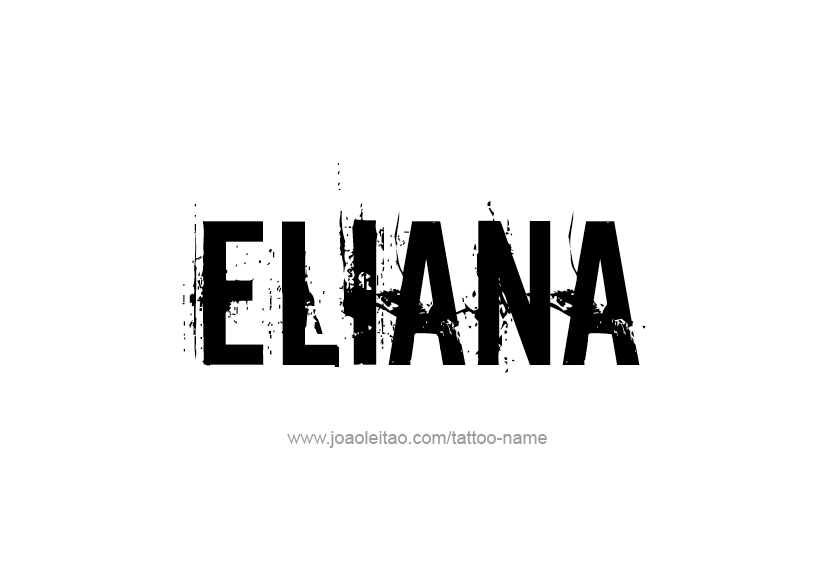 Tattoo Design Name Eliana   