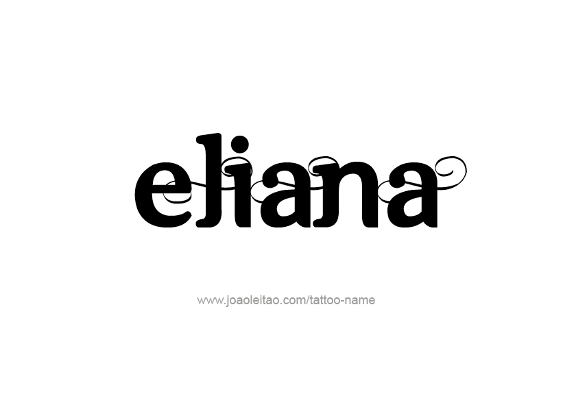 Tattoo Design Name Eliana   