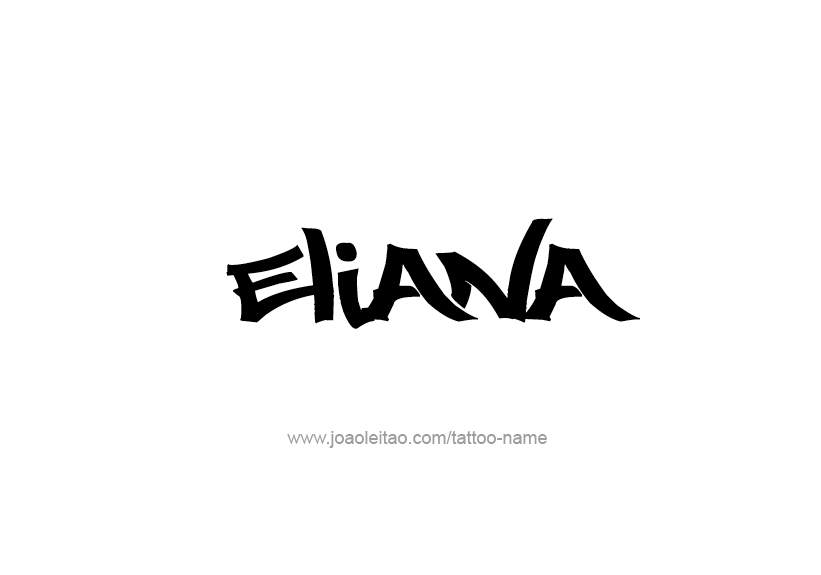 Tattoo Design Name Eliana   