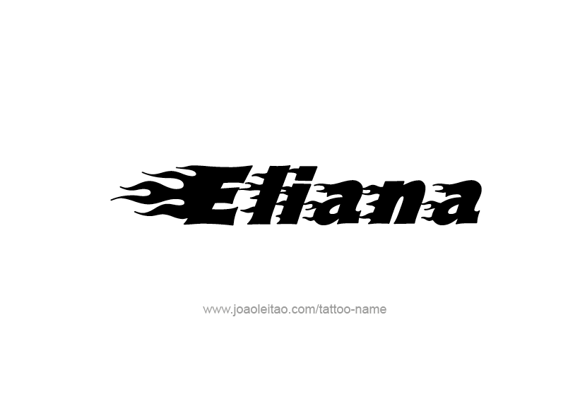 Tattoo Design Name Eliana   