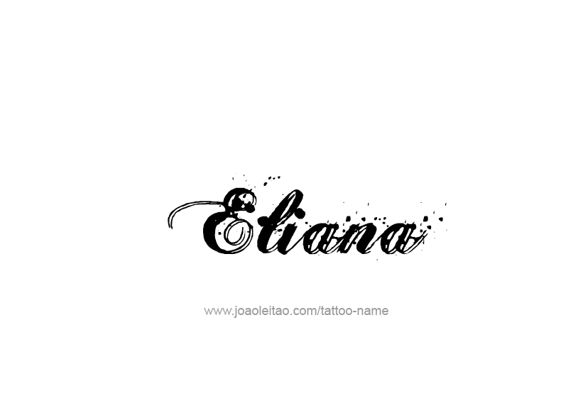 Tattoo Design Name Eliana   