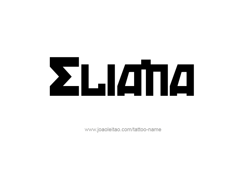 Tattoo Design Name Eliana   