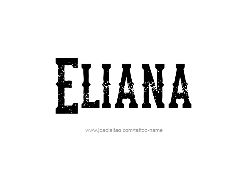 Tattoo Design Name Eliana   