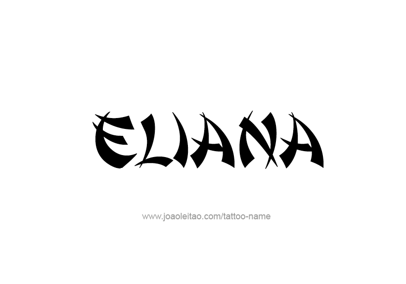 Tattoo Design Name Eliana   