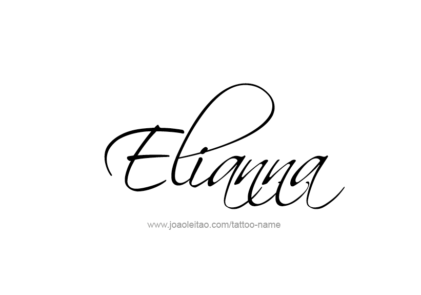 Tattoo Design Name Elianna   