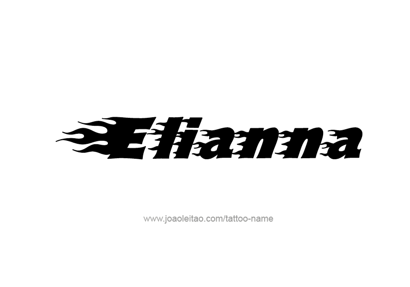 Tattoo Design Name Elianna   