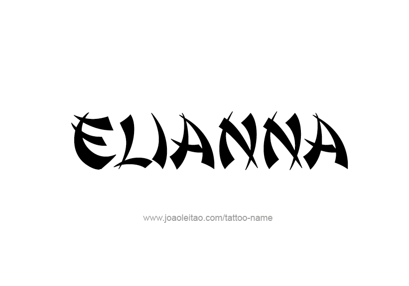 Tattoo Design Name Elianna   