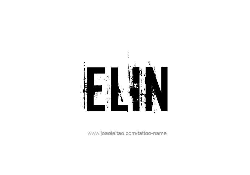 Tattoo Design Name Elin   