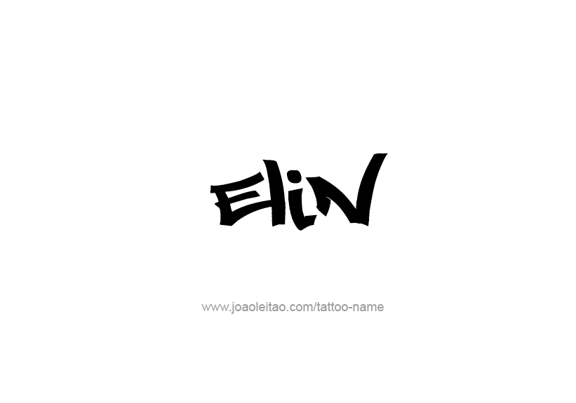 Tattoo Design Name Elin   