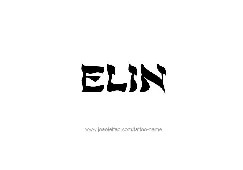 Tattoo Design Name Elin   