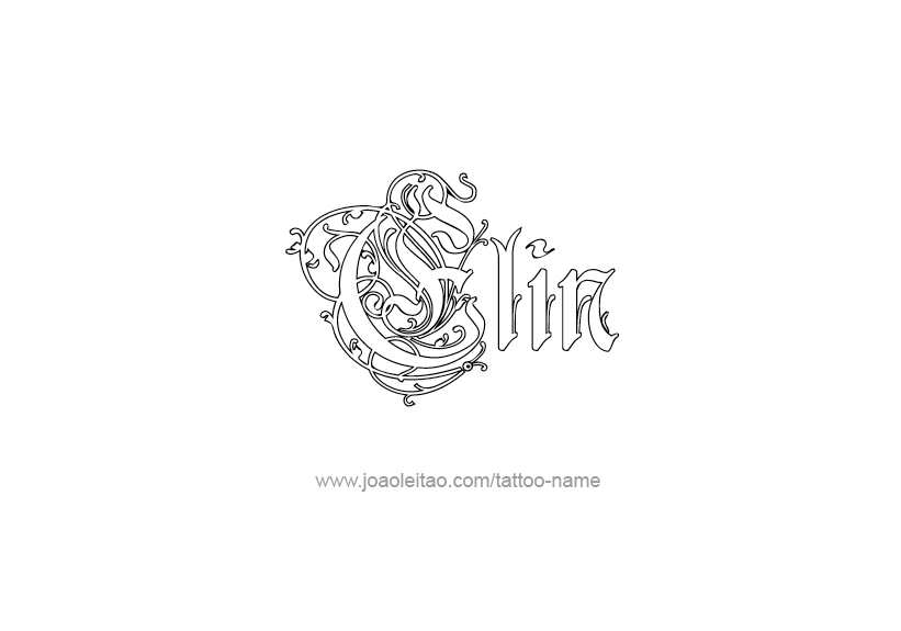 Tattoo Design Name Elin   