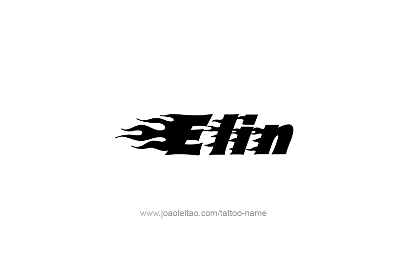 Tattoo Design Name Elin   