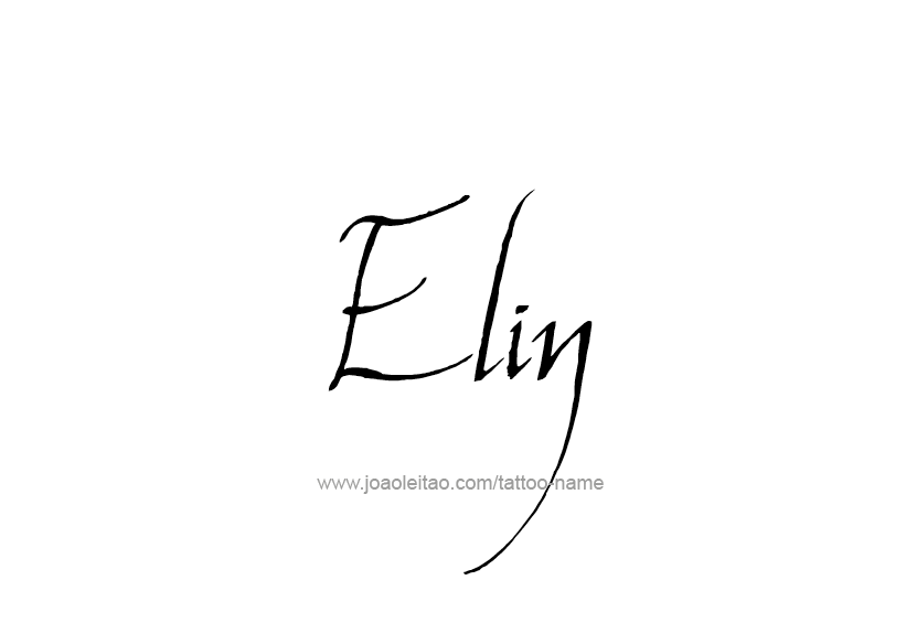 Tattoo Design Name Elin   