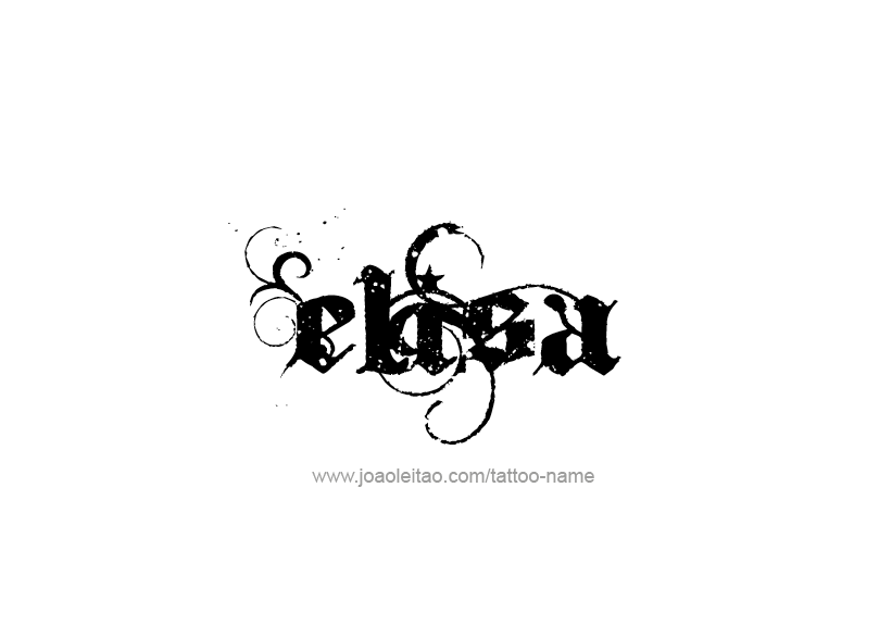 Tattoo Design Name Elisa   